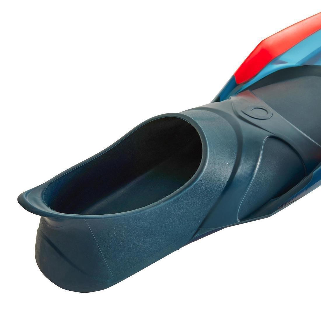 Adult Snorkelling Fins Snk 900 Neon Grey, Blue, No Color, large image number 4