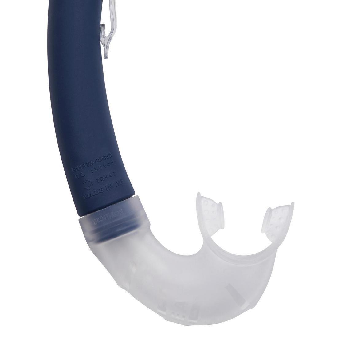 Unisex Diving Snorkel - 500 Soft, Blue, No Color, large image number 6
