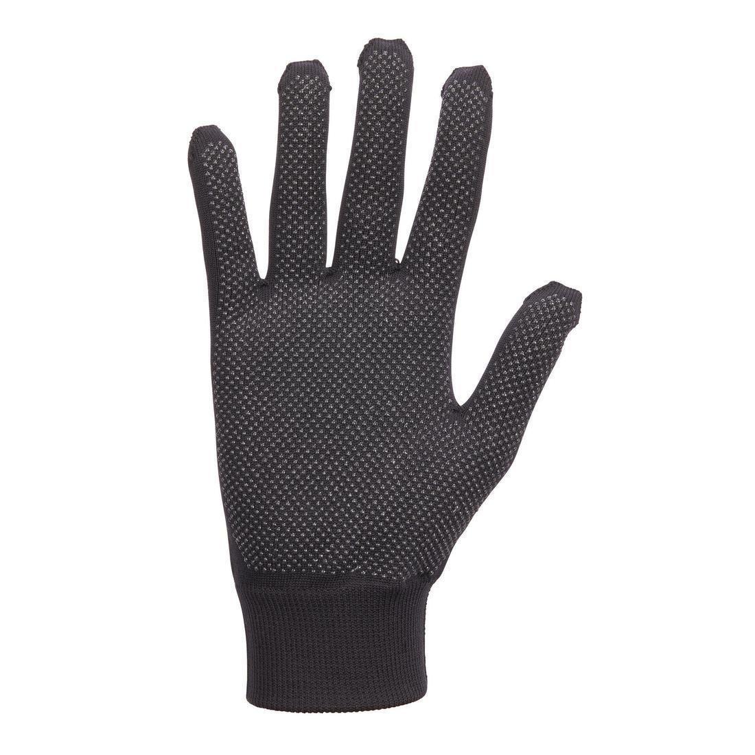 Women Horse Riding Gloves - 100, Black, , large image number 1