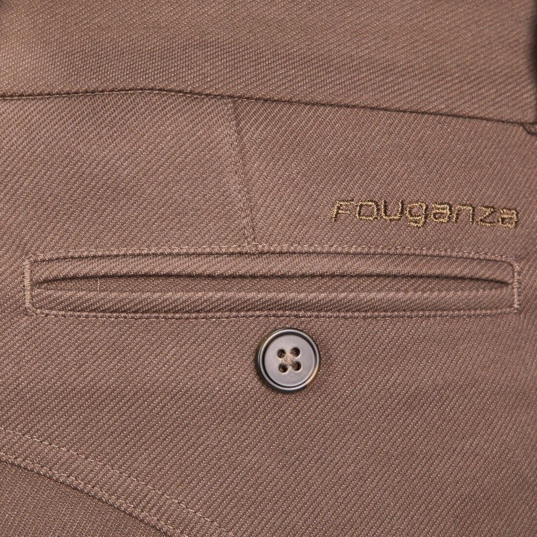 FOUGANZA - 140 Horse Riding Grippy Patch Jodhpurs-Blue