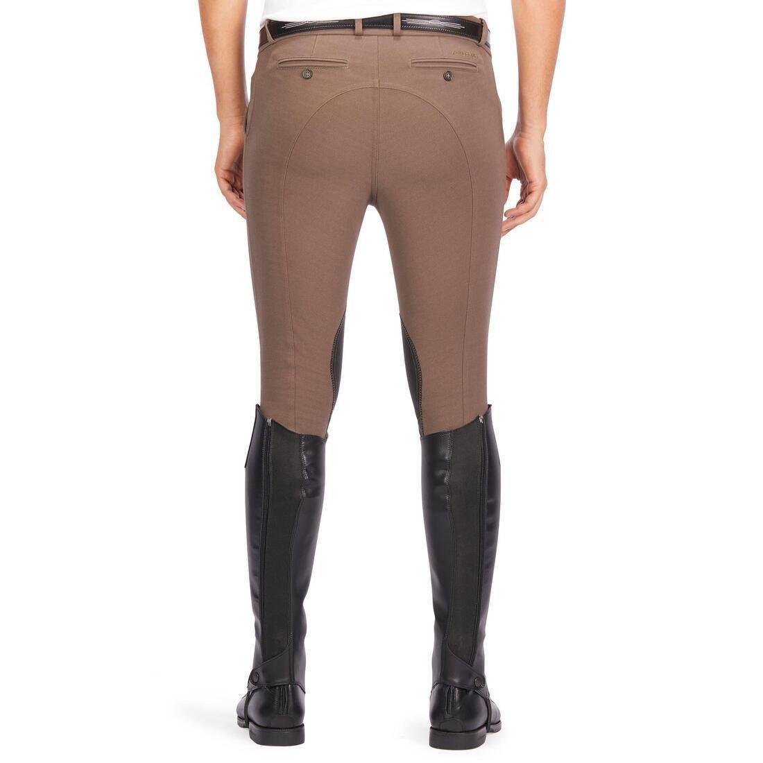 FOUGANZA - 140 Horse Riding Grippy Patch Jodhpurs, Brown