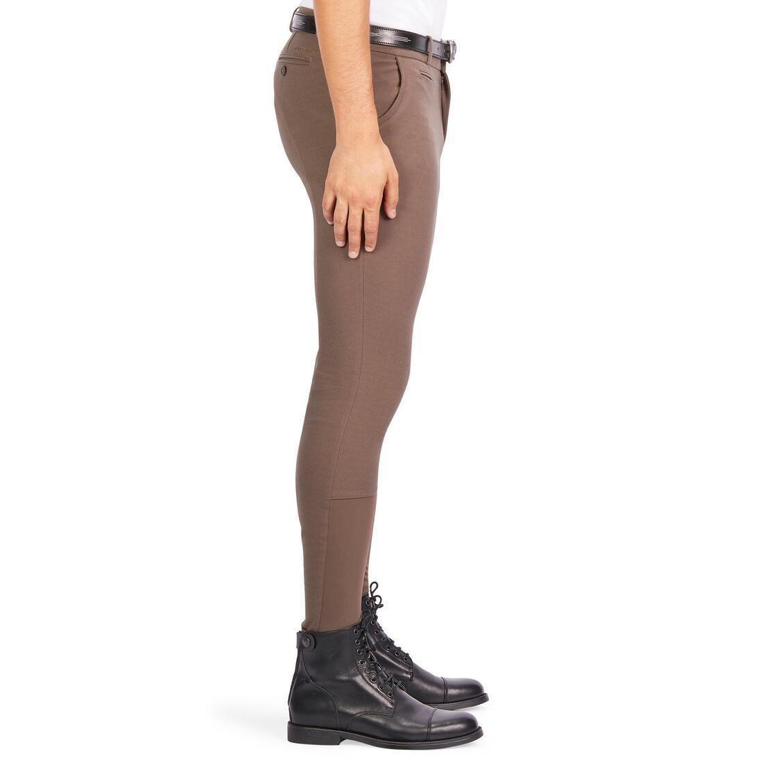 140 Horse Riding Grippy Patch Jodhpurs, Brown, No Color, large image number 6