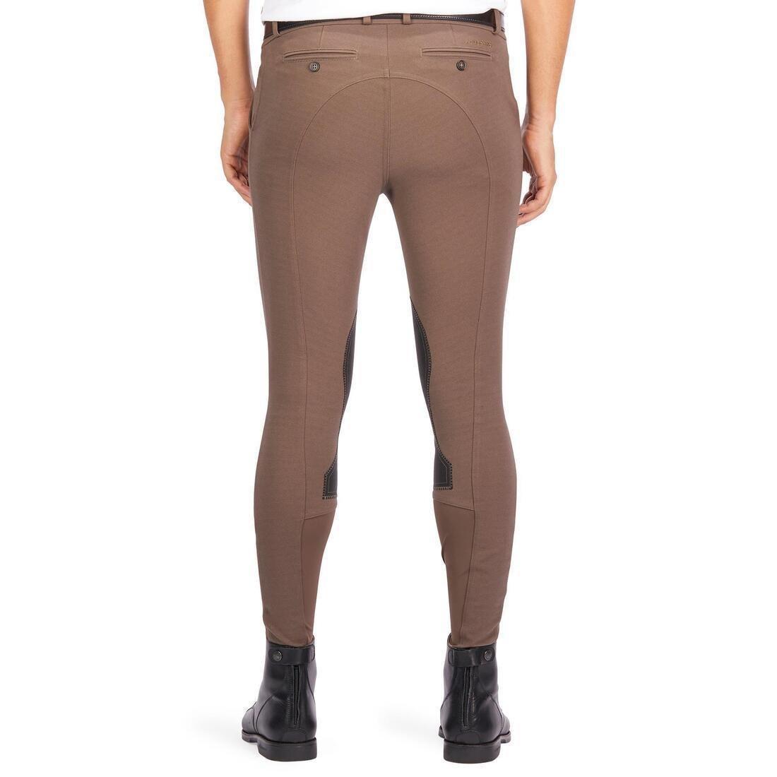 FOUGANZA - 140 Horse Riding Grippy Patch Jodhpurs, Brown