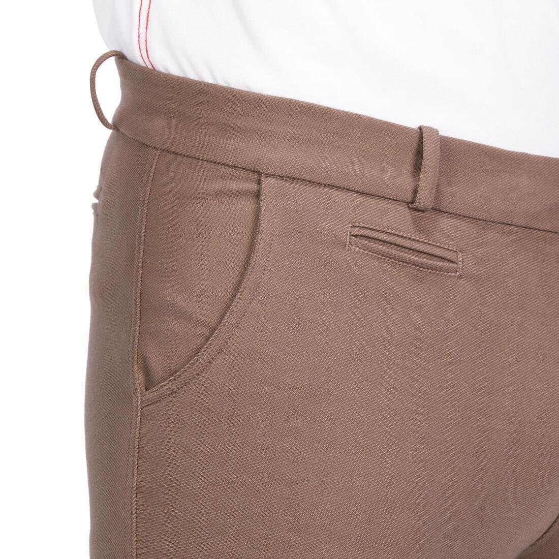 FOUGANZA - 140 Horse Riding Grippy Patch Jodhpurs, Brown