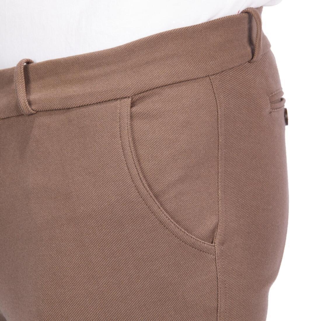 FOUGANZA - 140 Horse Riding Grippy Patch Jodhpurs, Brown