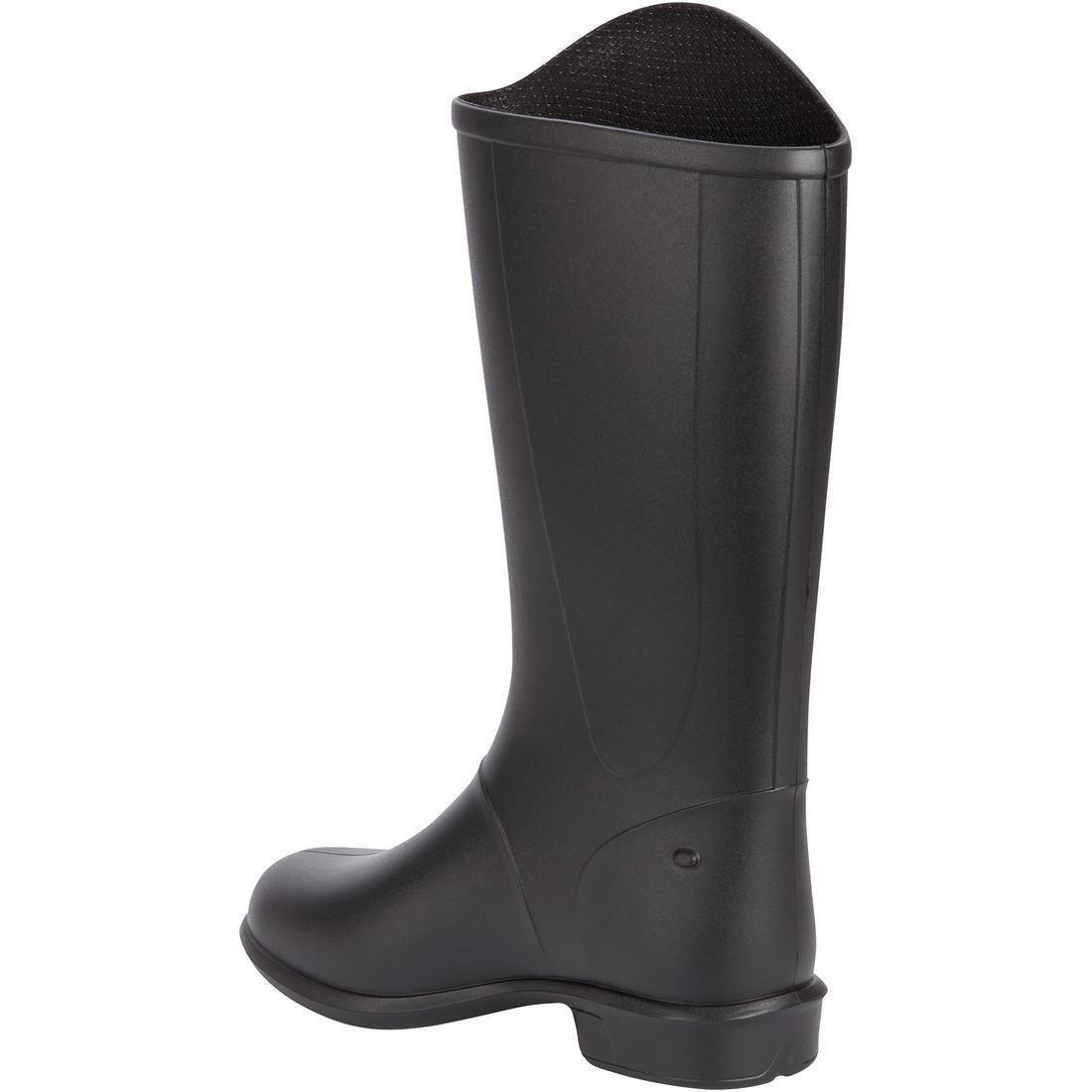 100 Kids Horse RidingLong Boots, Black, , large image number 2