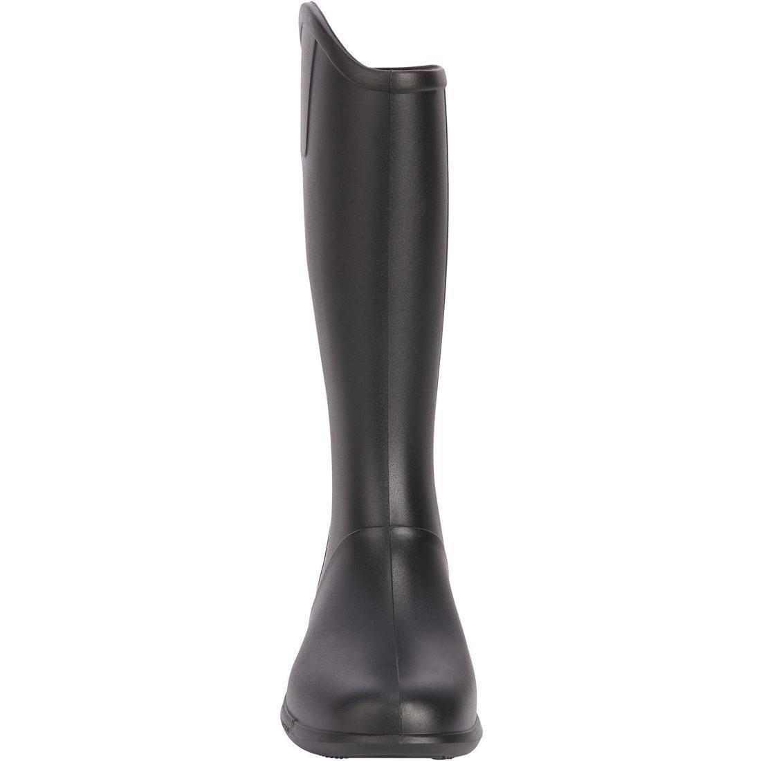 100 Kids Horse RidingLong Boots, Black, , large image number 6