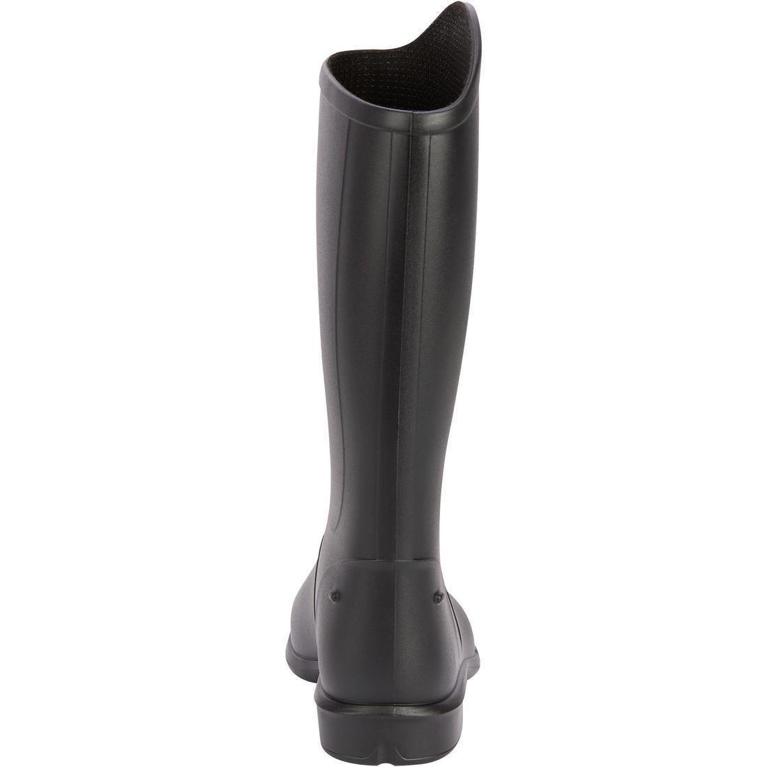 100 Kids Horse RidingLong Boots, Black, , large image number 7
