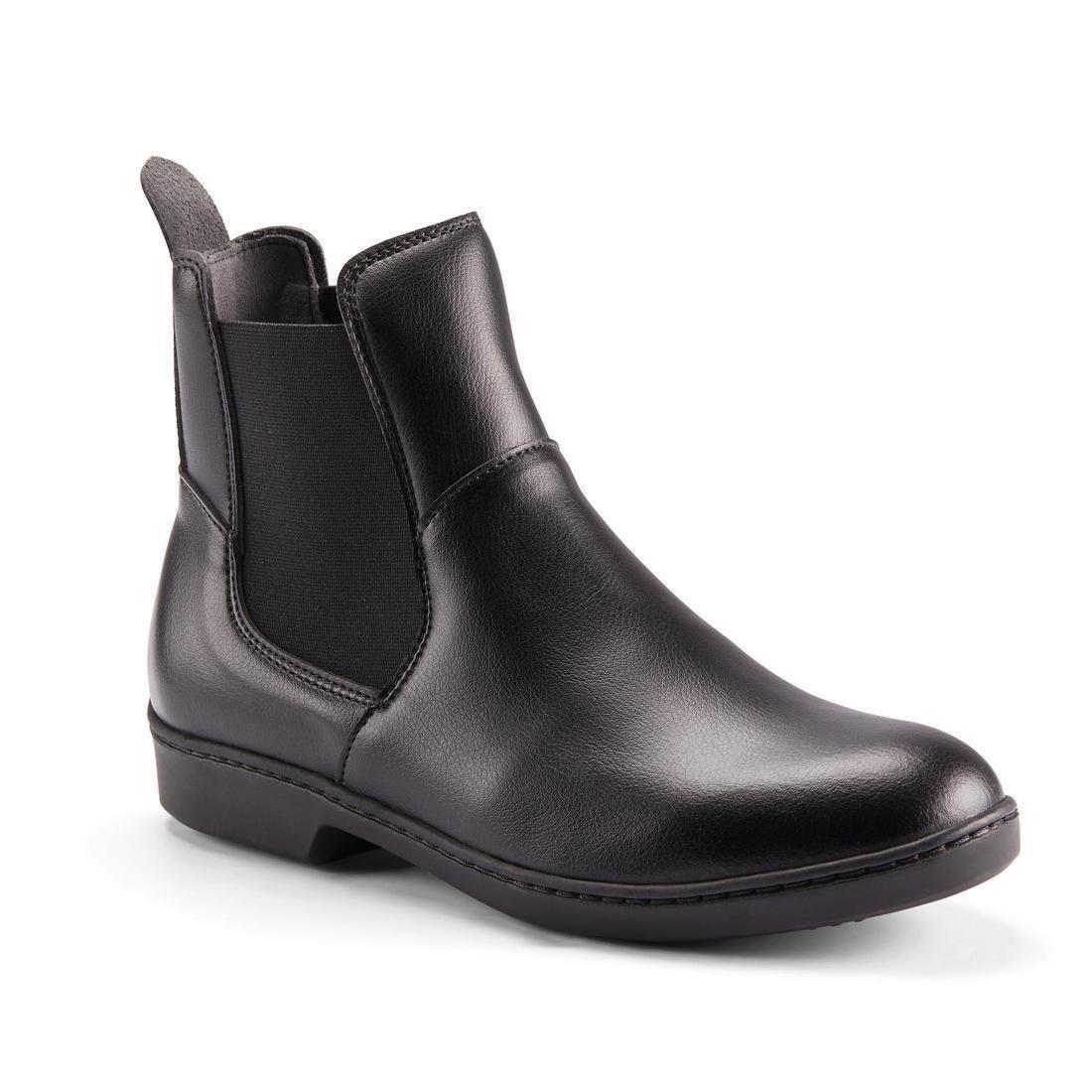 500Adult Horse Riding Jodhpur Boots, Black, , large image number 0