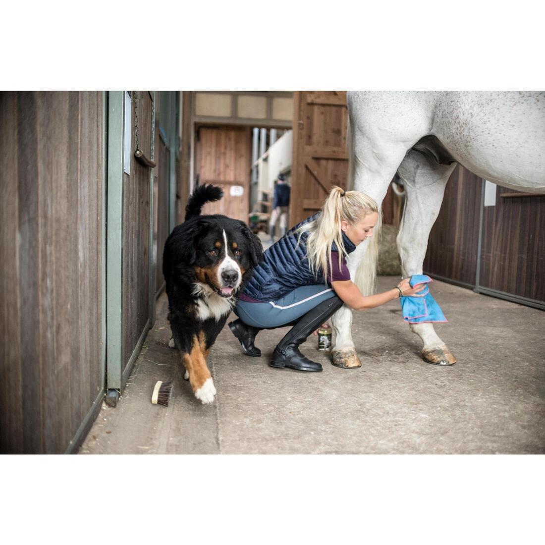 Sleeveless Horse Riding Padded Jacket - 100, Blue, , large image number 1
