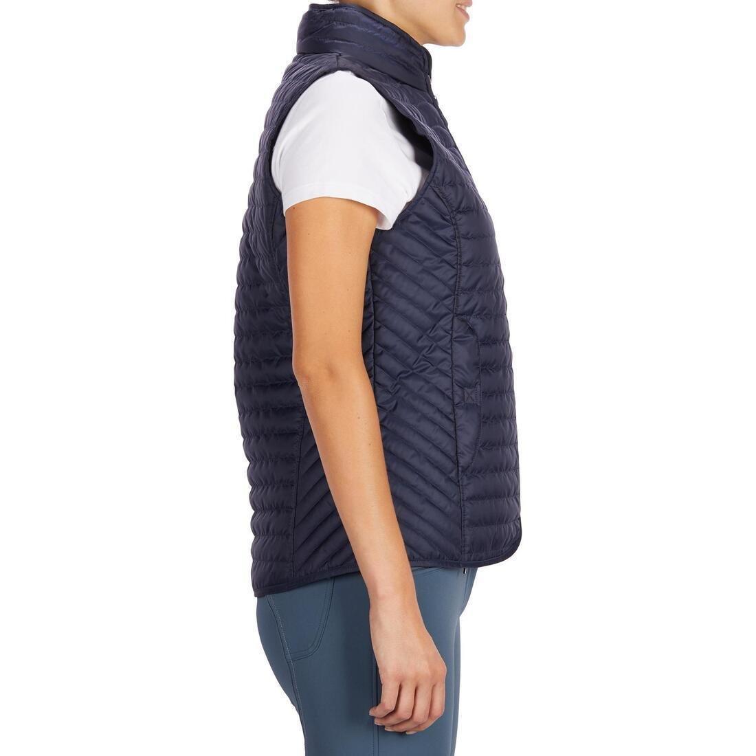 FOUGANZA - Sleeveless Horse Riding Padded Jacket - 100, Blue