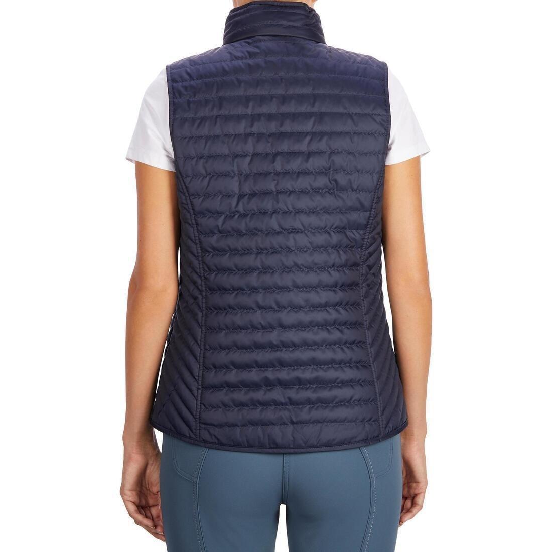 Sleeveless Horse Riding Padded Jacket - 100, Blue, , large image number 4