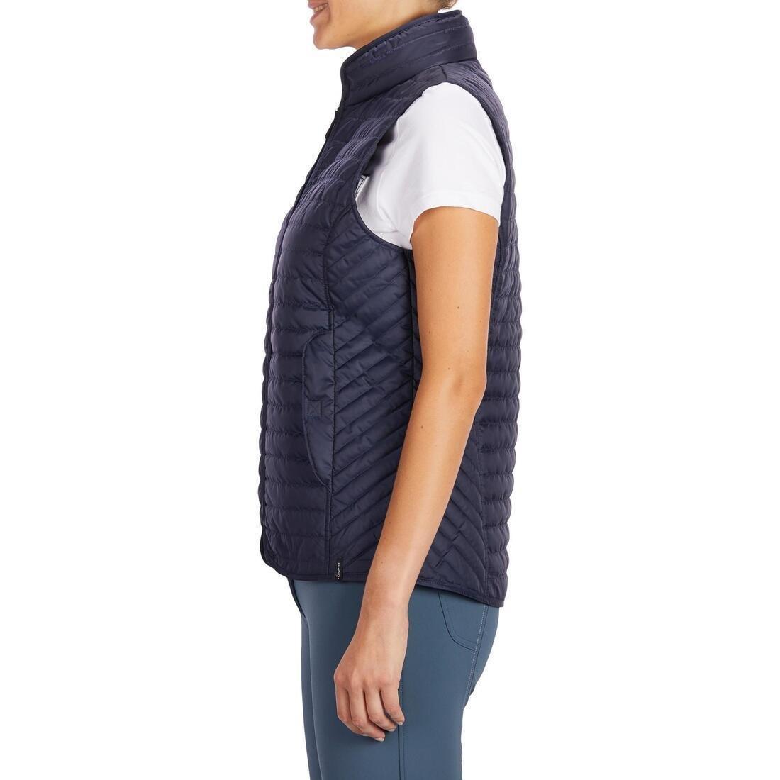 FOUGANZA - Sleeveless Horse Riding Padded Jacket - 100, Blue