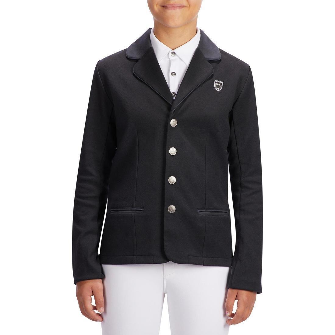 100 Compete Kids' Horse Riding Show Jacket, Black, No Color, large image number 5
