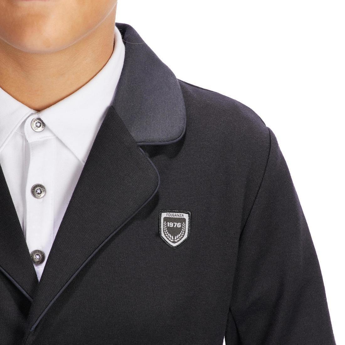 100 Compete Kids' Horse Riding Show Jacket, Black, No Color, large image number 7