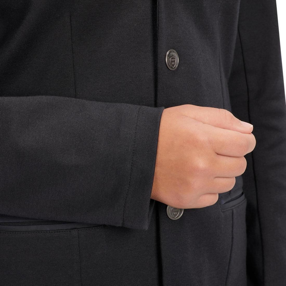 100 Compete Kids' Horse Riding Show Jacket, Black, No Color, large image number 12