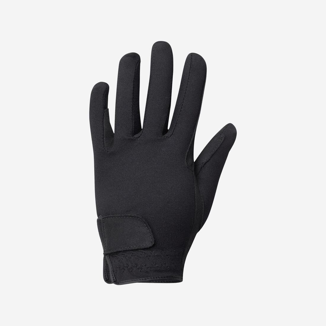Basic Children's Horse Riding Gloves, White, No Color, large image number 2