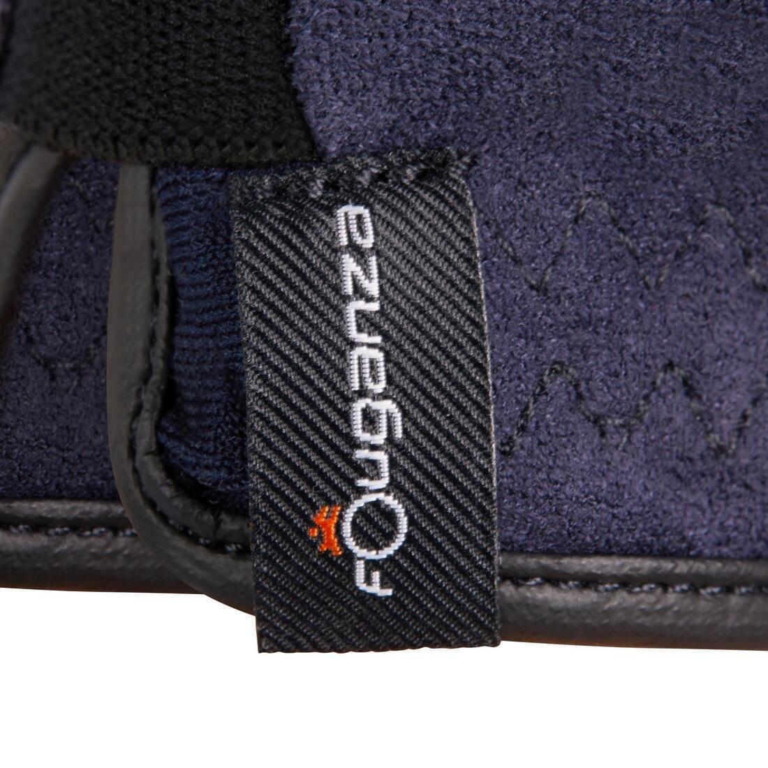 Basic Children's Horse Riding Gloves, Blue, No Color, large image number 4