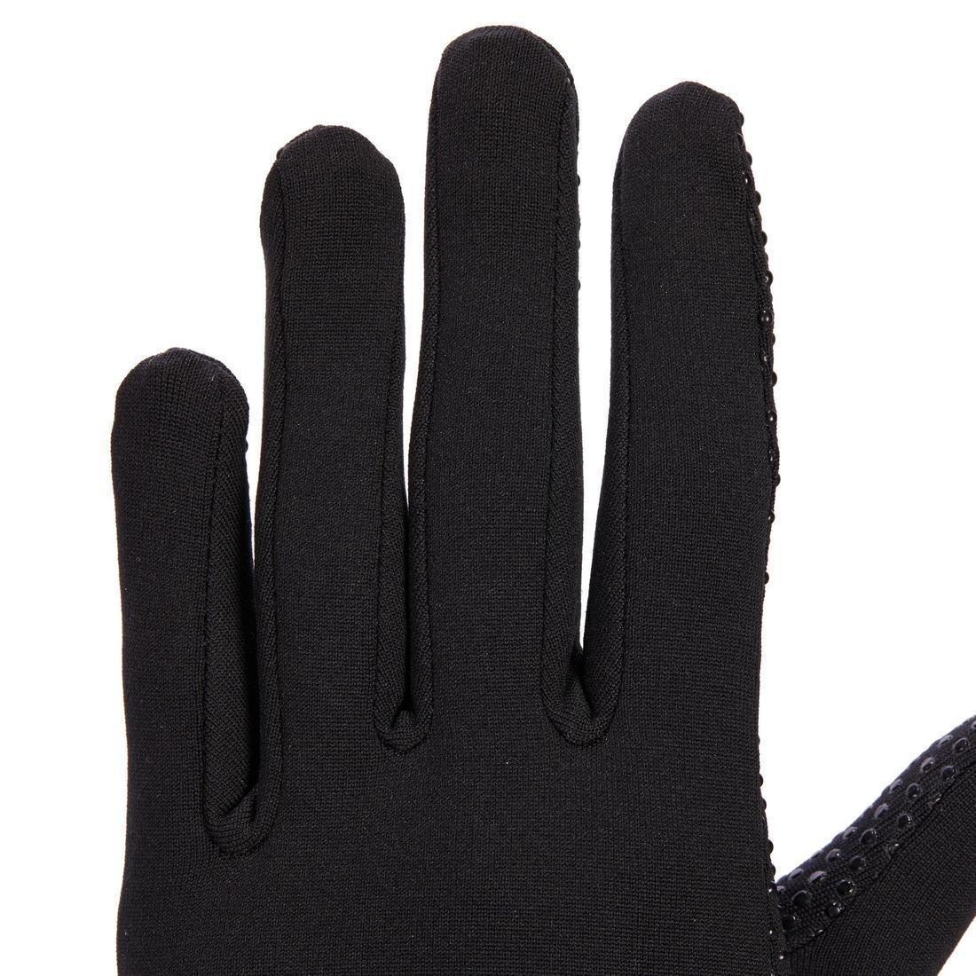 140 Women's Horse Riding Gloves, Black, No Color, large image number 6