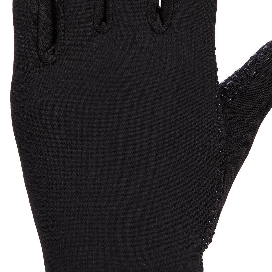 140 Women's Horse Riding Gloves, Black, No Color, large image number 7