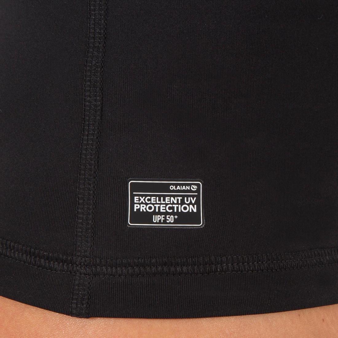 Long Sleeve Uv-Resistant Surfing T-Shirt, Black, , large image number 7