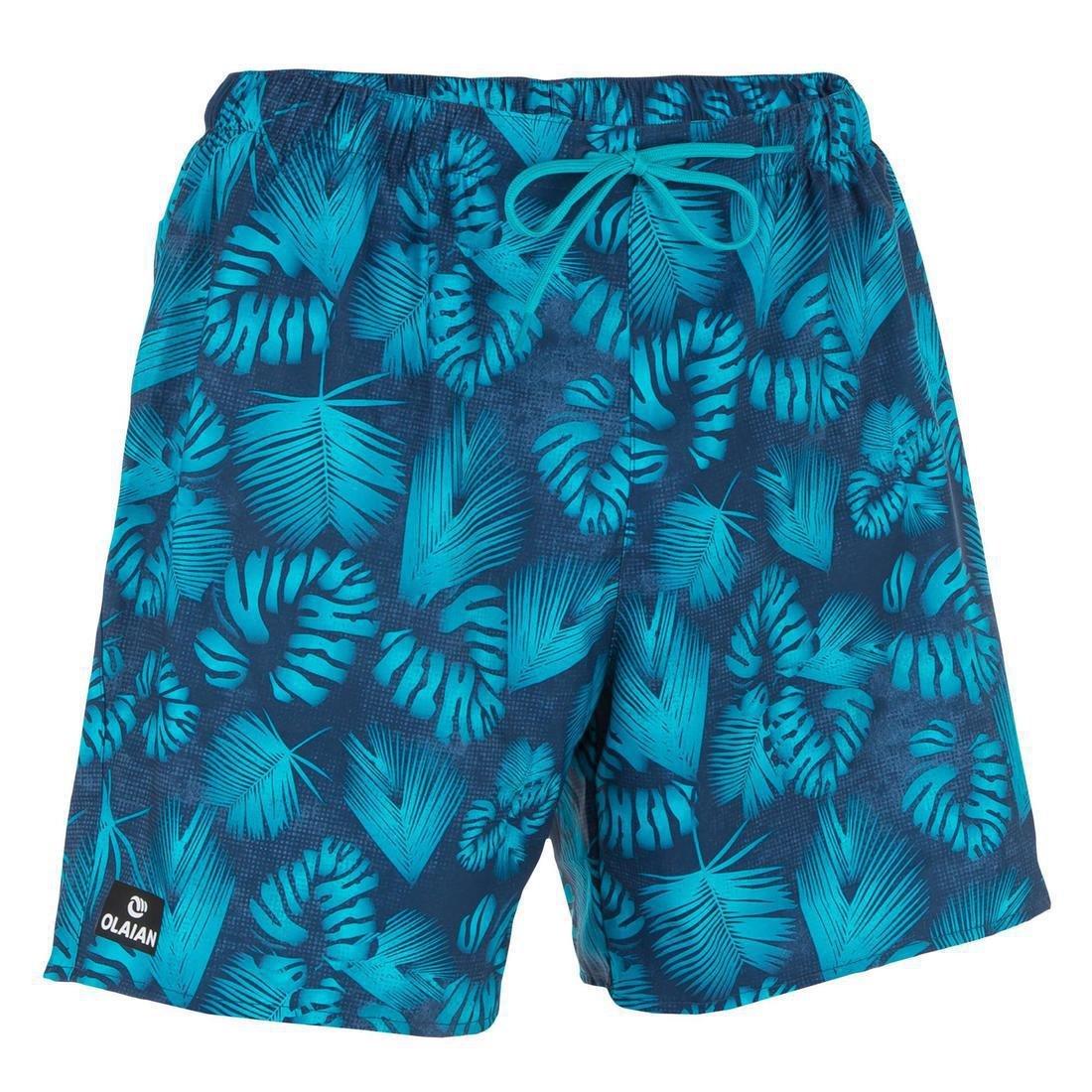 Short Surfing Boardshorts Square - 100, Black, No Color, large image number 4