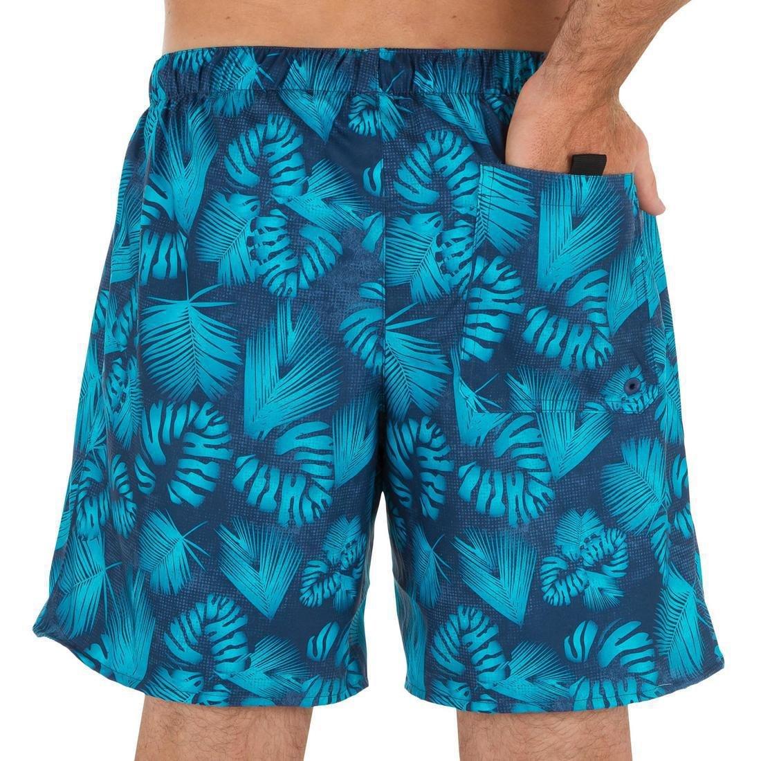 Short Surfing Boardshorts Square - 100, Black, No Color, large image number 7