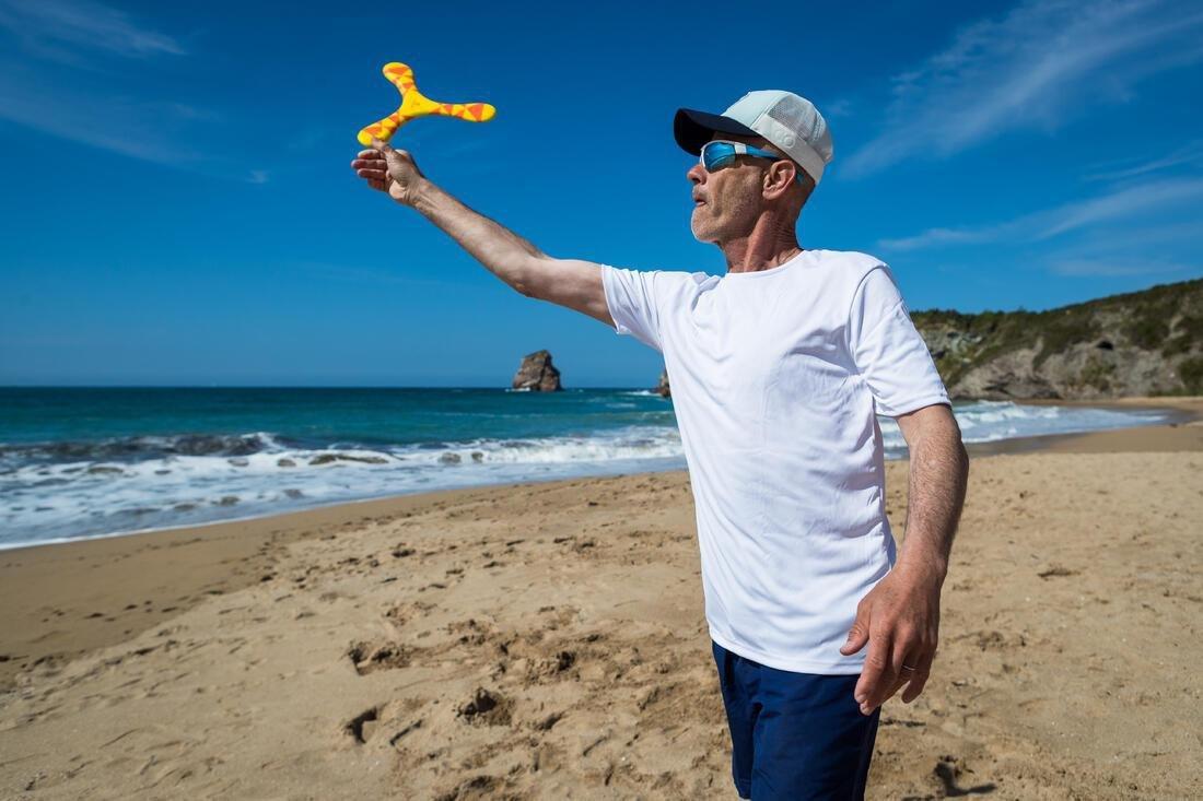 Kids Unisex Right-Handed Boomerang Soft, Yellow, No Color, large image number 6