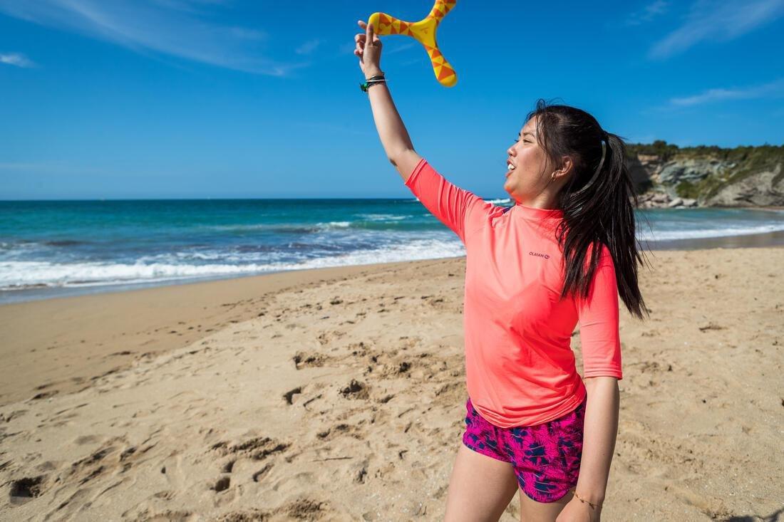 Kids Unisex Right-Handed Boomerang Soft, Yellow, No Color, large image number 7