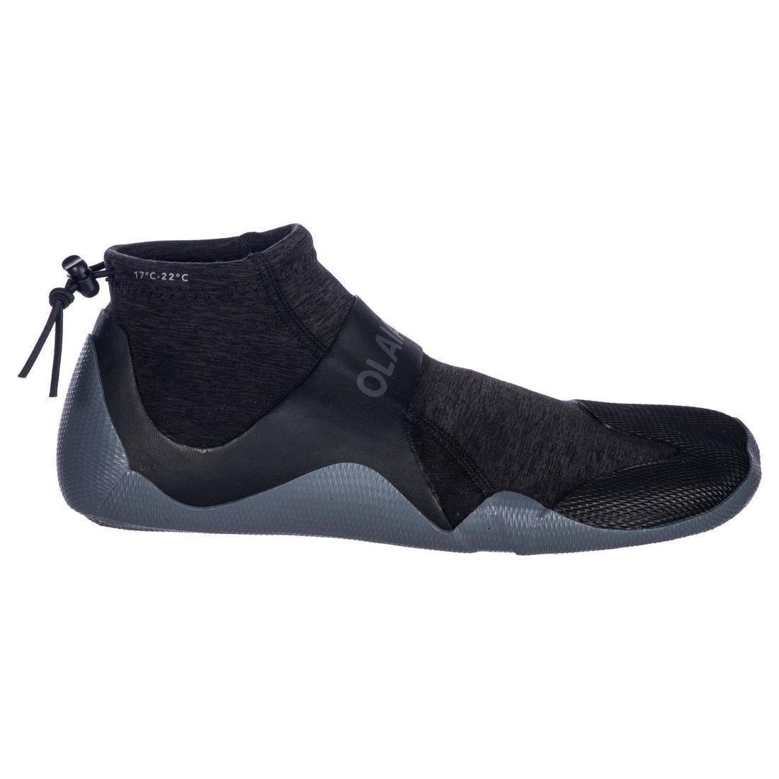 Surfing 2mm Neoprene Low Boots - 500, Black, No Color, medium