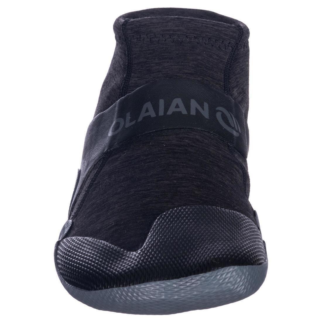 Surfing 2mm Neoprene Low Boots - 500, Black, No Color, large image number 4