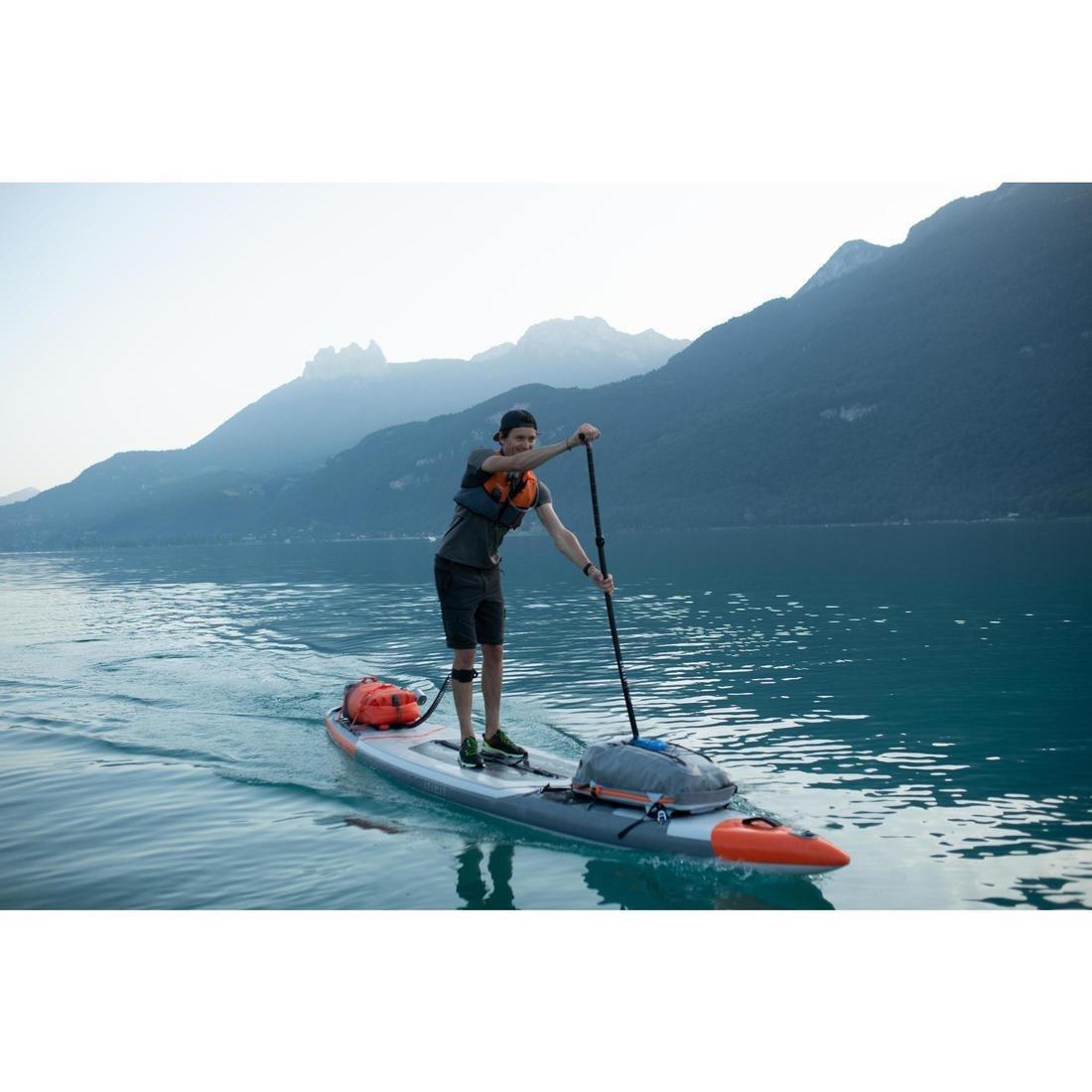 Spiral Knee Leash Stand-Up Paddle, Black, No Color, large image number 1