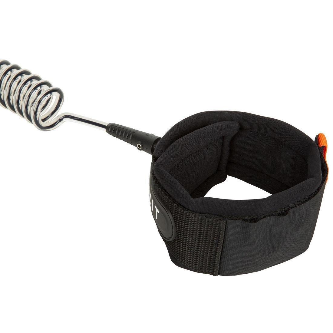 Spiral Knee Leash Stand-Up Paddle, Black, No Color, large image number 2