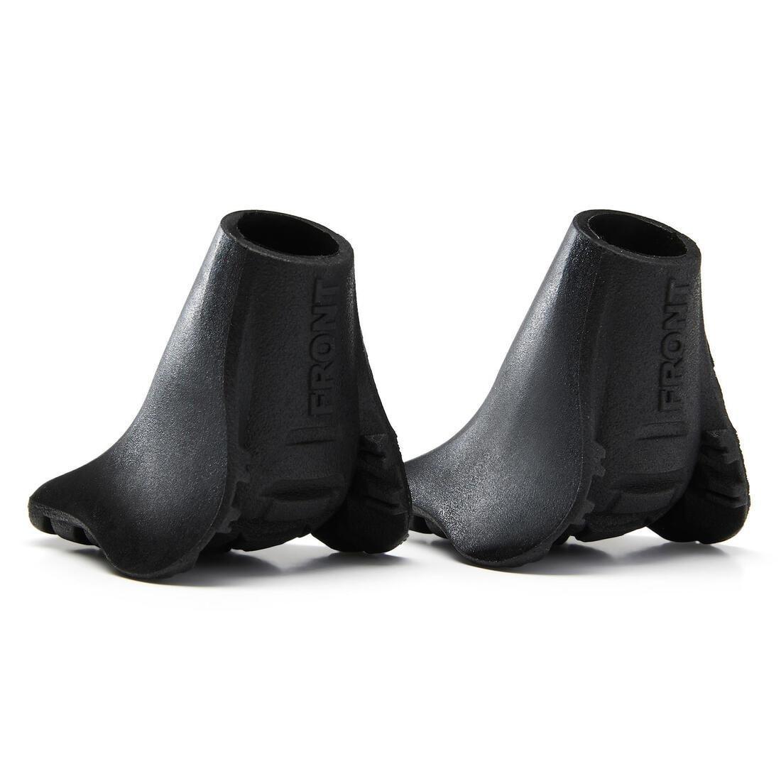 BLACK RUBBER TIPS FOR NORDICWALKING POLES - BLACK, , medium