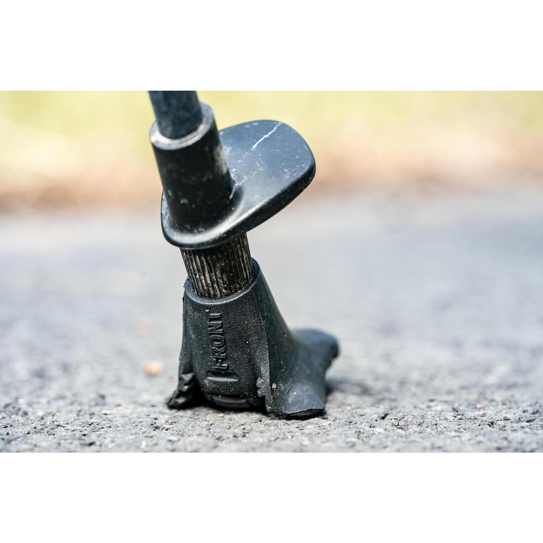 BLACK RUBBER TIPS FOR NORDICWALKING POLES - BLACK, 5401_000, large image number 1