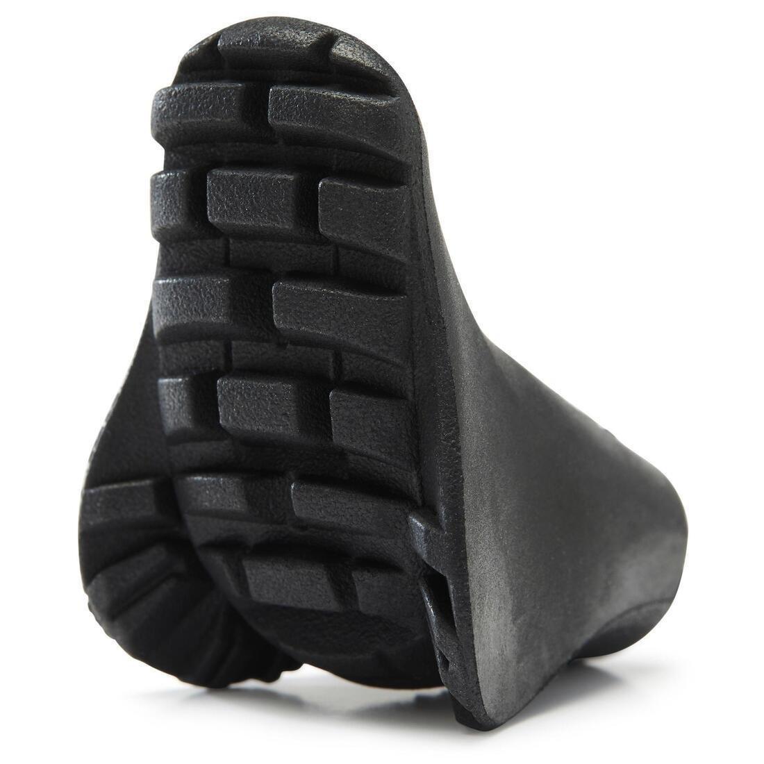 BLACK RUBBER TIPS FOR NORDICWALKING POLES - BLACK, 5401_000, large image number 2