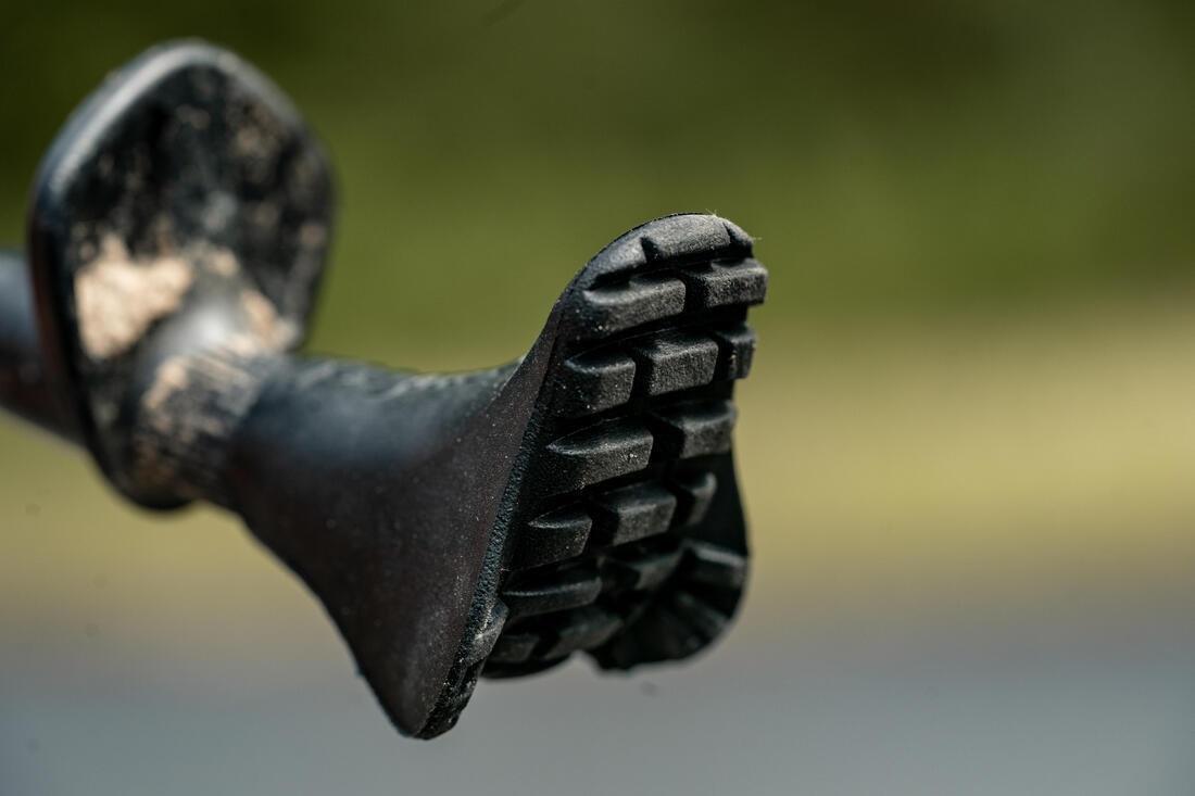 BLACK RUBBER TIPS FOR NORDICWALKING POLES - BLACK, 5401_000, large image number 6