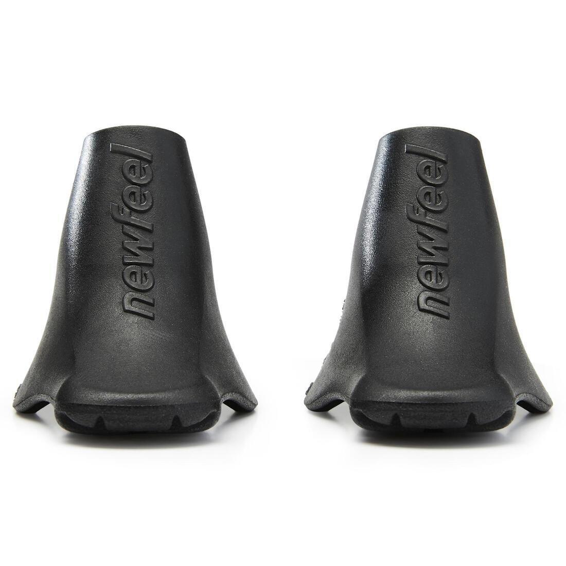 BLACK RUBBER TIPS FOR NORDICWALKING POLES - BLACK, 5401_000, large image number 12