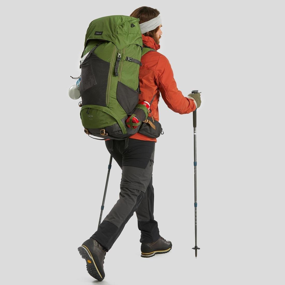 Mountain Trekking Rucksack | Trek 500, Green, No Color, large image number 1