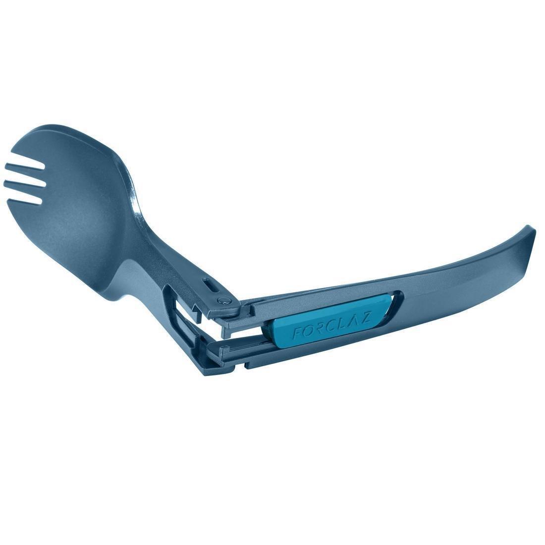 Folding Cutlery (Fork/Spoon), Blue, No Color, large image number 2