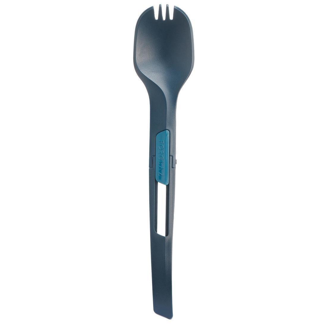 Folding Cutlery (Fork/Spoon), Blue, No Color, large image number 3