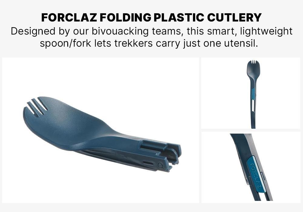 Folding Cutlery (Fork/Spoon), Blue, No Color, large image number 12