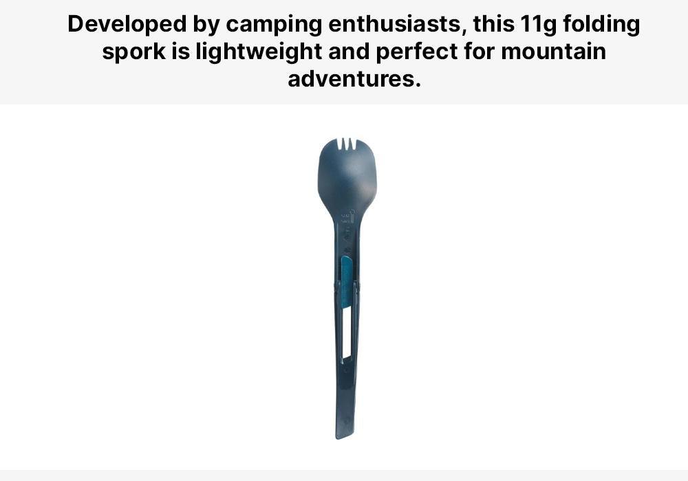 Folding Cutlery (Fork/Spoon), Blue, No Color, medium