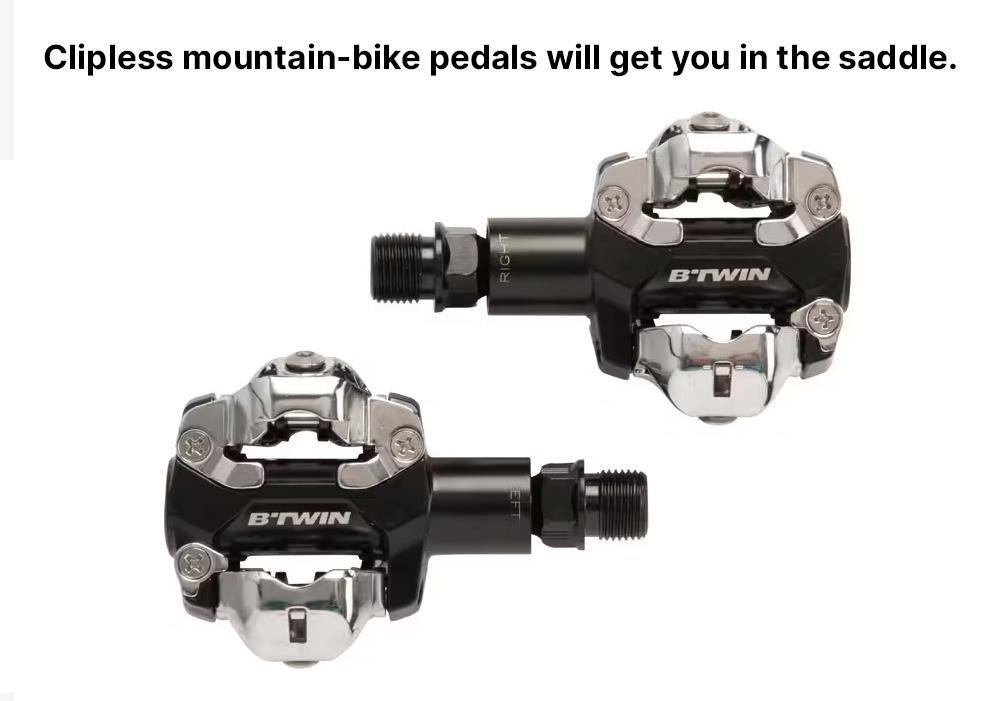 Spd-Compatible Clipless Mountain Bike Pedals, No Color, large image number 12