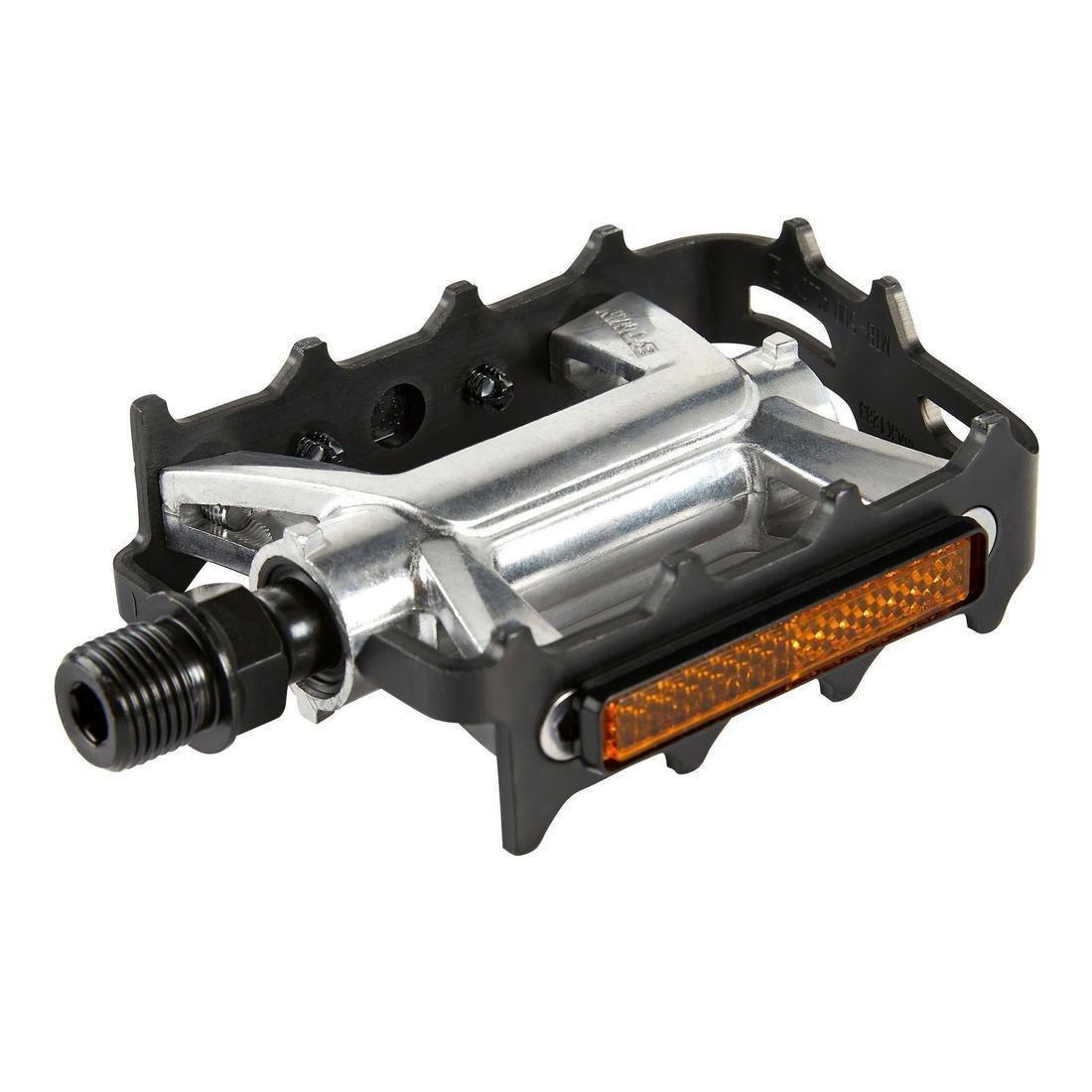 Flat Aluminium Mountain Bike Pedals, Grey, No Color, large image number 6