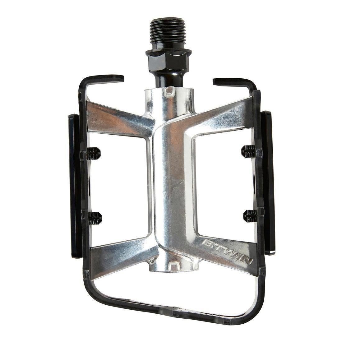 Flat Aluminium Mountain Bike Pedals, Grey, No Color, large image number 7