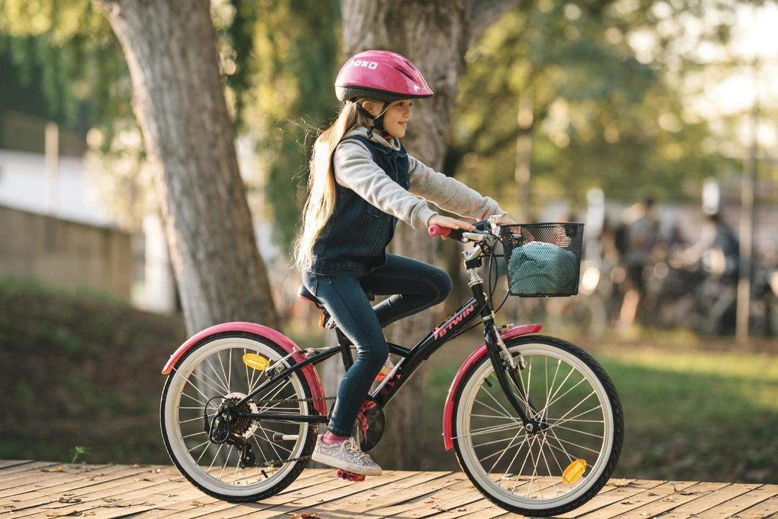 BTWIN - Original 500 Kids' Hybrid Bike 6-9 20, BLACK