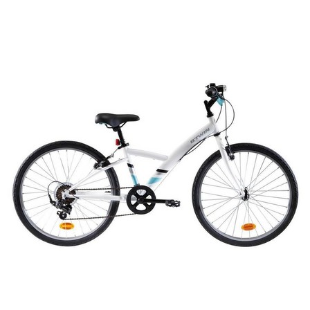 BTWIN - Original 100 Kids 24 Hybrid Bike, White