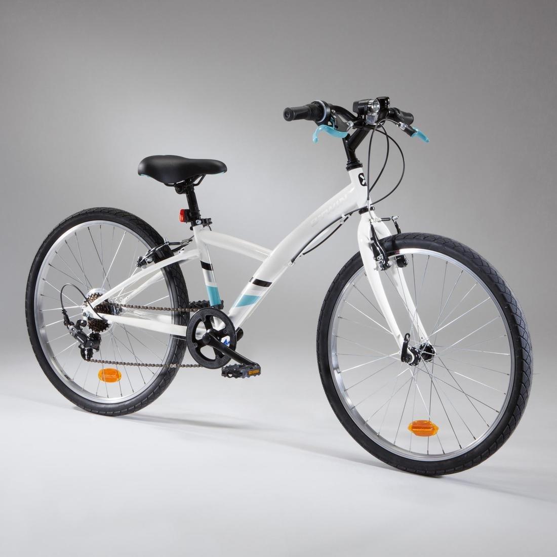 BTWIN Original 100 Kids 24 Hybrid Bike White Azadea UAE