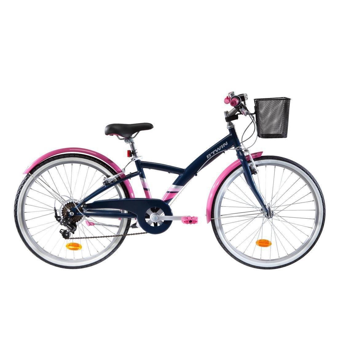 ORANGE 24 Inch KIDS HYBRID BIKE ORIGINAL 500 9-12 YEARS OLD - Blue/pink, No Color, large image number 0